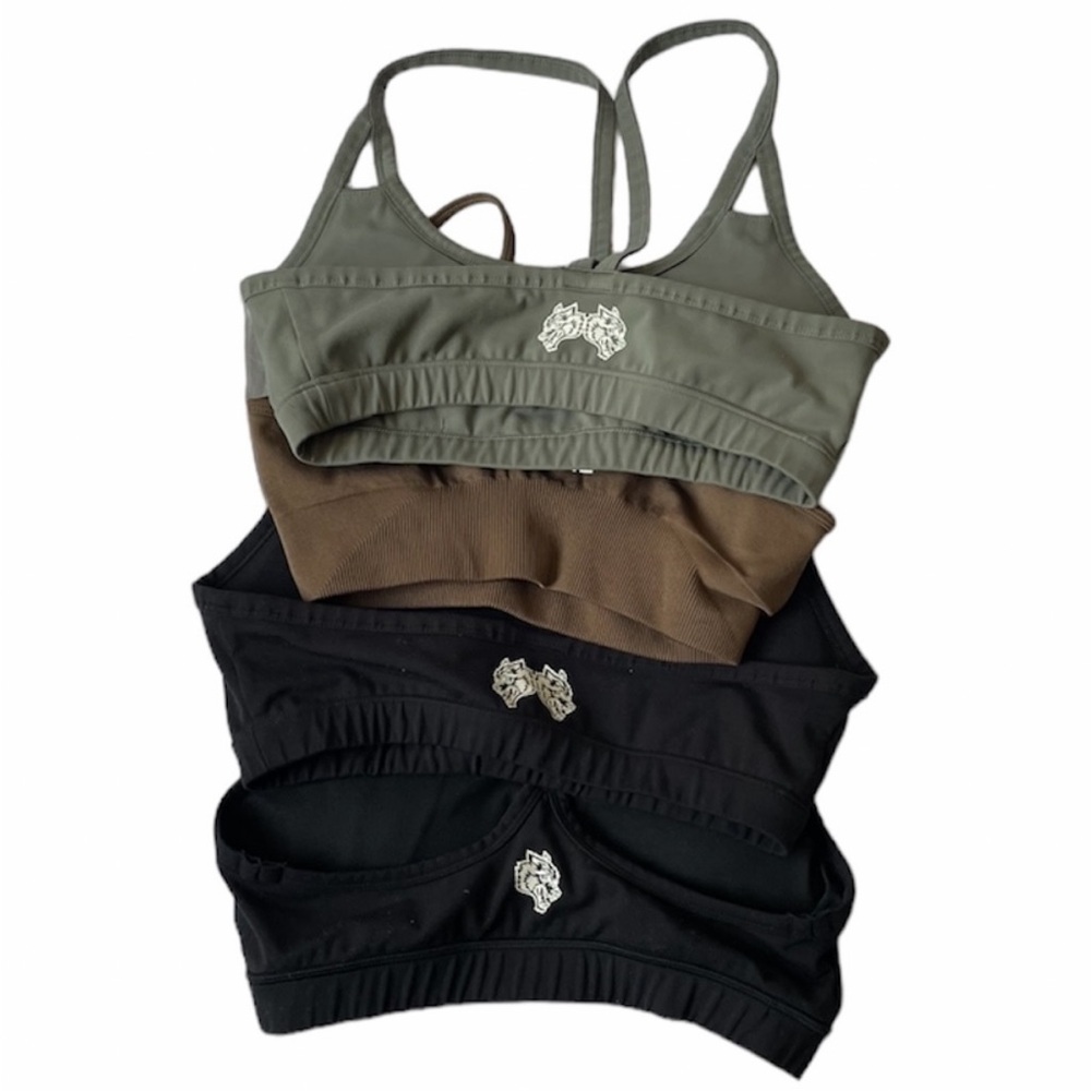 4 Darc Sport SHE wolves sports bras black olive brown - Picture 2 of 3